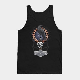 Norse Hammer Raven Tank Top